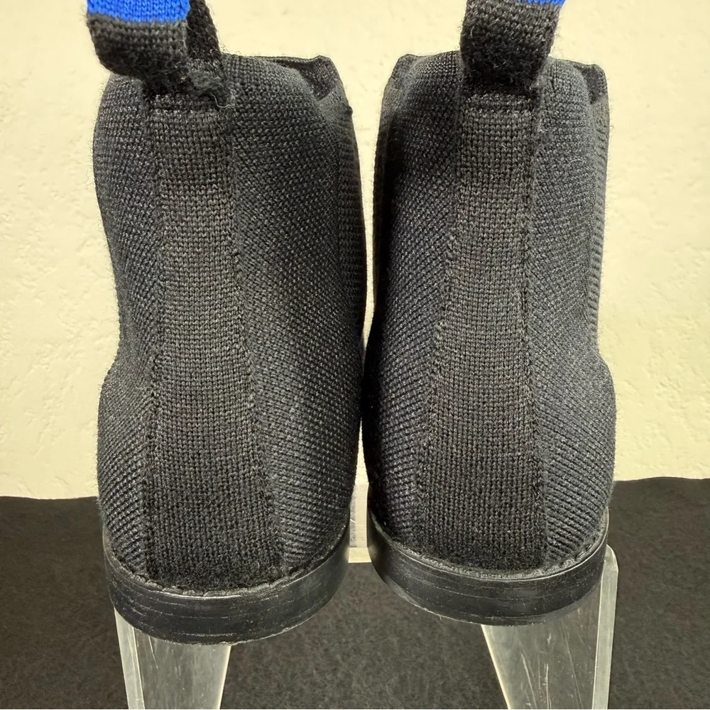 Rothy's The Merino Ankle Boot Black Merino Wool Pointed Toe Booties Size 10 EUC - Picture 9 of 14